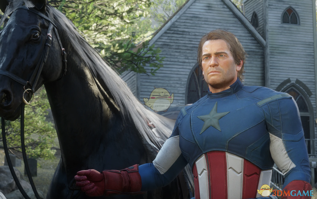 《荒野大镖客2》亚瑟的美国队长服装MOD