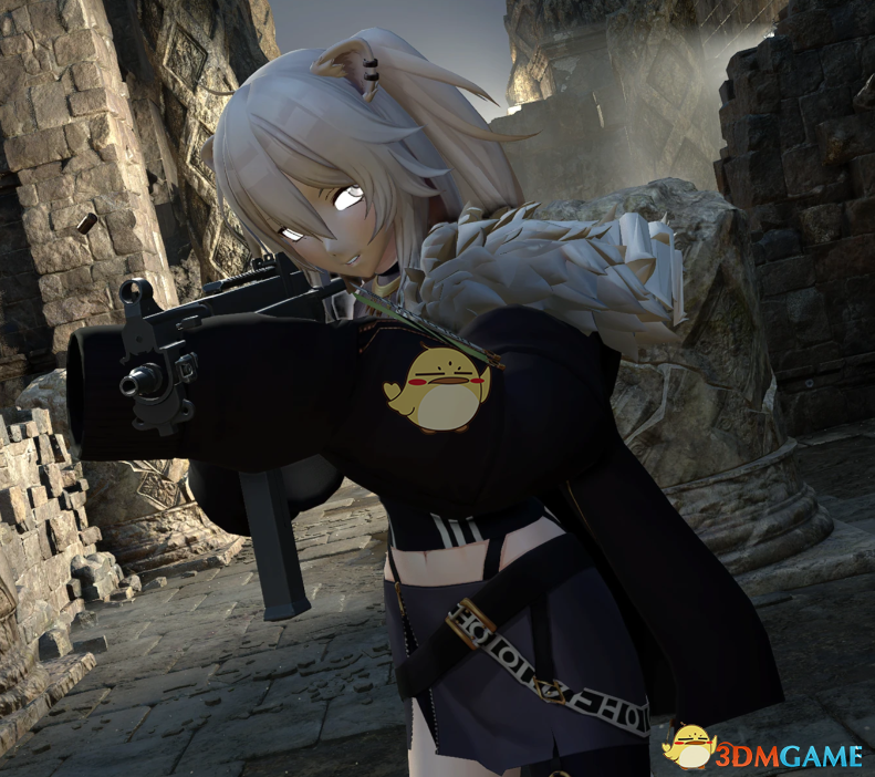 《生化危机4：重制版》Hololive虚拟主播獅白牡丹替换里昂MOD