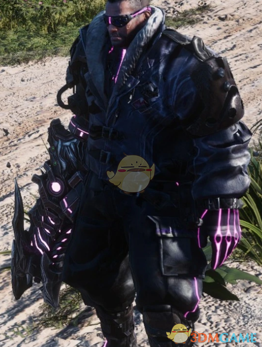 《最终幻想7：重生》巴雷特的紫电套装MOD