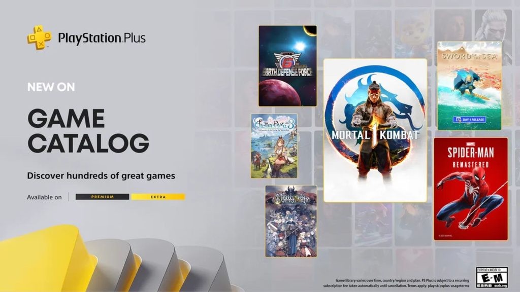  PS PLus八月新入库游戏公布：《真人快打》《漫威蜘蛛侠》等