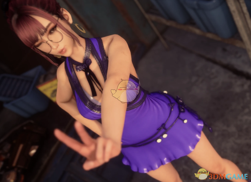 《剑星》伊芙的蒂法紫色连衣裙MOD