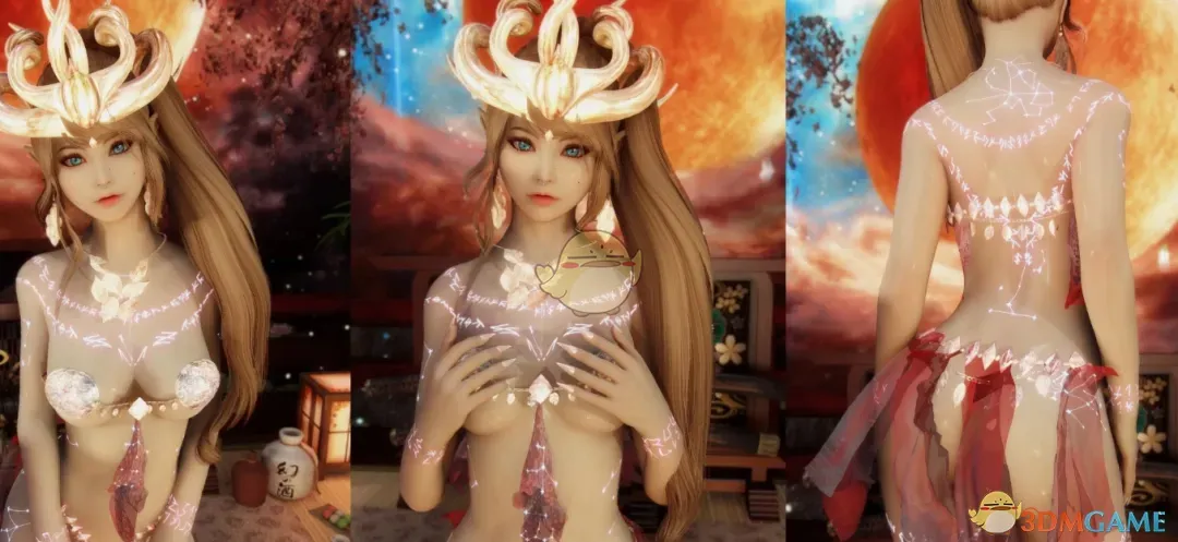 《上古卷轴5：天际重制版》元素精灵内衣MOD