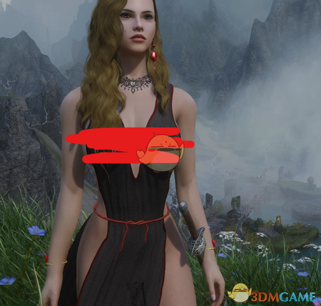 《上古卷轴5：天际重制版》开襟连衣裙MOD