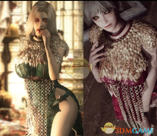 《上古卷轴5：天际重制版》祭司连衣裙MOD