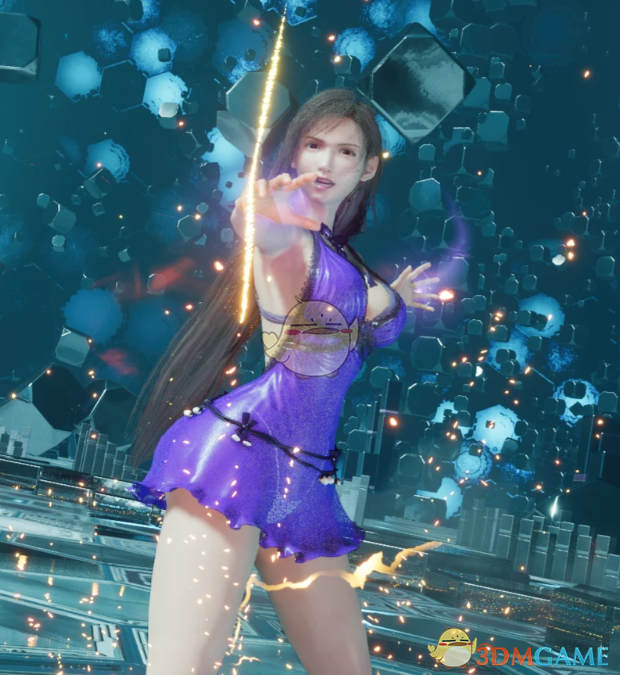 《最终幻想7：重生》蒂法的紫色透明连衣裙MOD