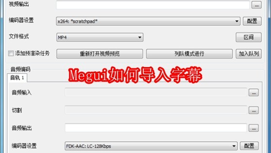Megui如何导入字幕