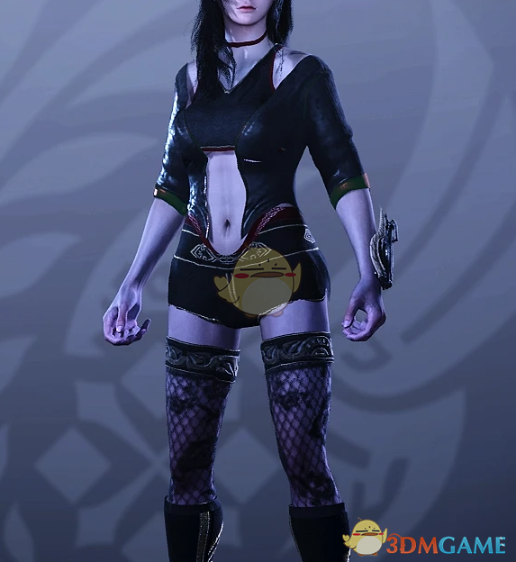 《怪物猎人：荒野》性感黑色紧身服MOD