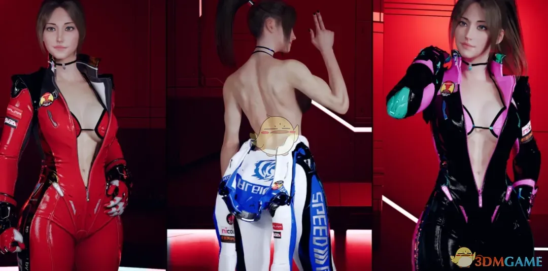 《赛博朋克2077》性感赛车女郎服装MOD