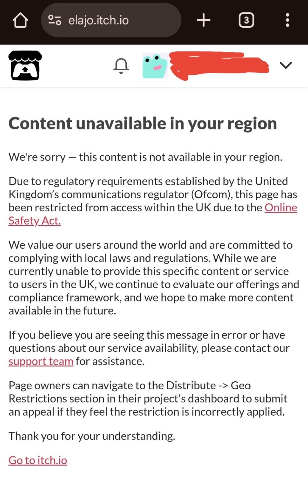 全面限制即将到来？itch禁止成人游戏开发者在英国发布游戏
