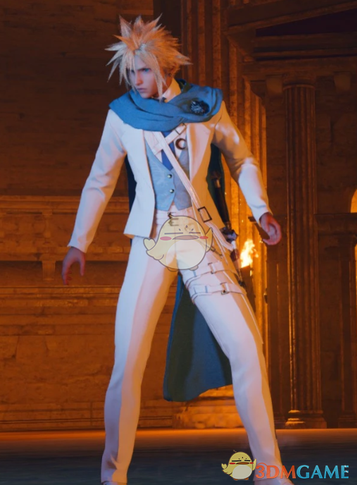 《最终幻想7：重生》克劳德的白色婚礼西装MOD