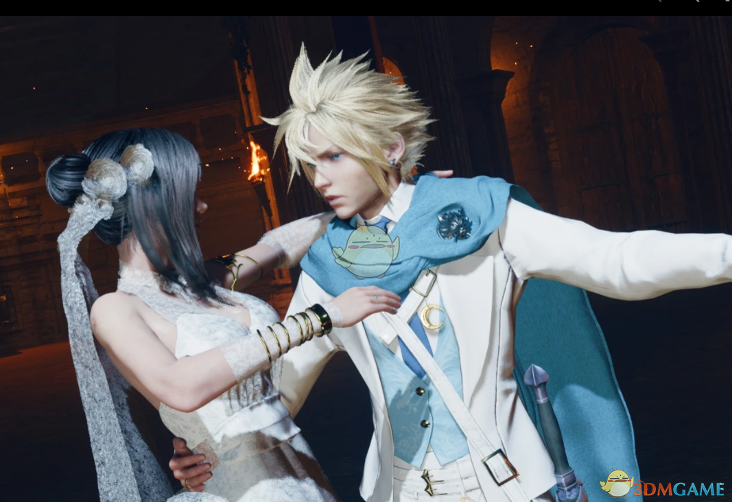 《最终幻想7：重生》克劳德的白色婚礼西装MOD