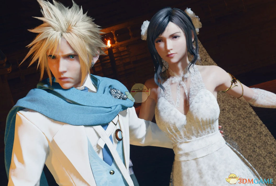 《最终幻想7：重生》蒂法的白色花嫁婚纱MOD