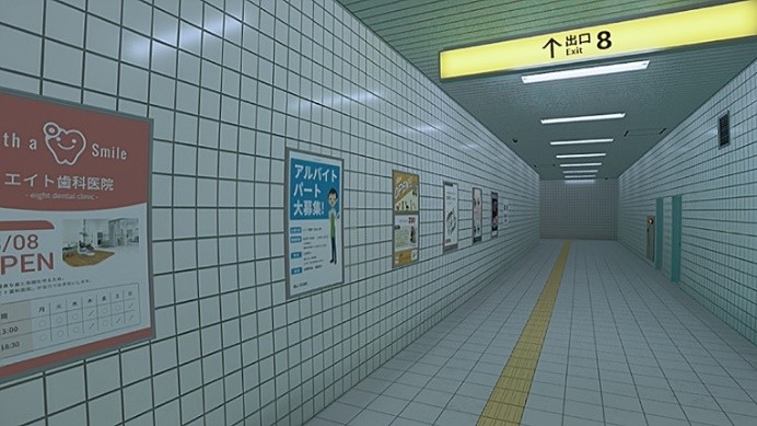 步行模拟游戏 《8号出口》Switch2版今日发售