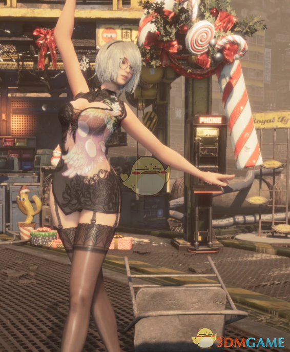 《剑星》伊芙的云龙幻影黑色旗袍MOD