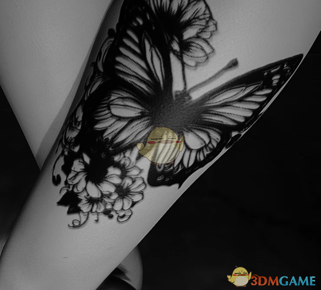 《赛博朋克2077》花卉乌鸦纹身包MOD