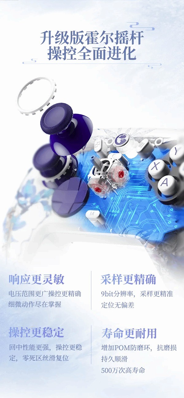 盖世小鸡推出《古剑奇谭3》云无月款手柄 售120元