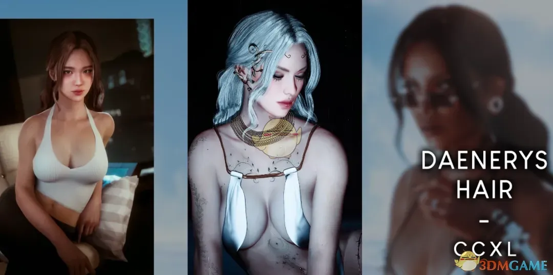 《赛博朋克2077》冰与火之歌丹妮莉丝发型MOD