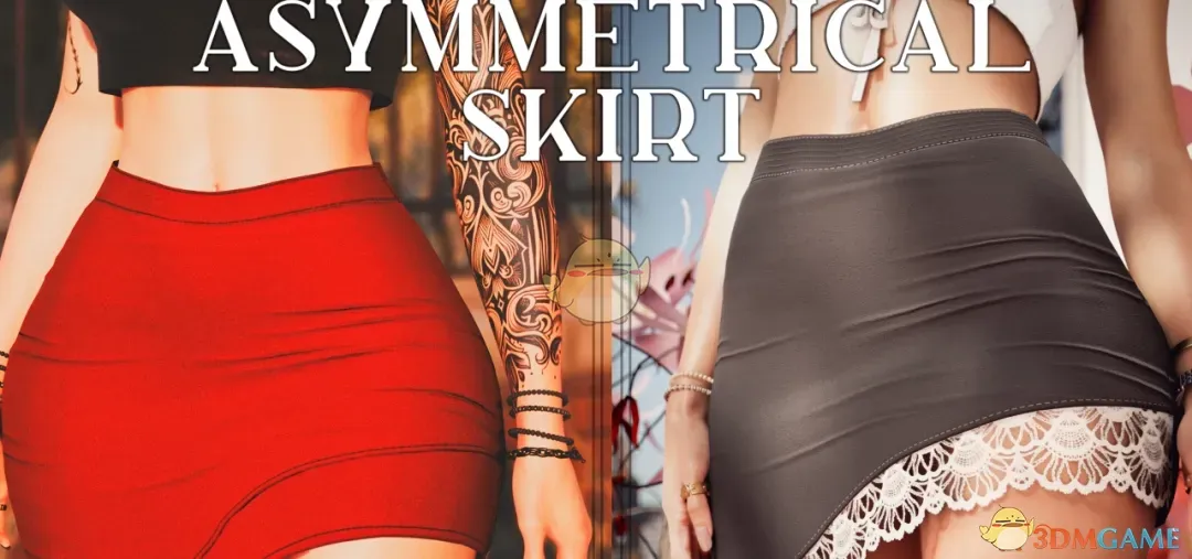 《赛博朋克2077》不对称半身裙MOD