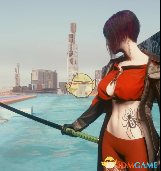 《赛博朋克2077》全职猎人小滴纹身MOD