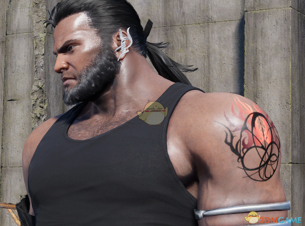 《最终幻想7：重生》巴雷特的PUBG服装MOD