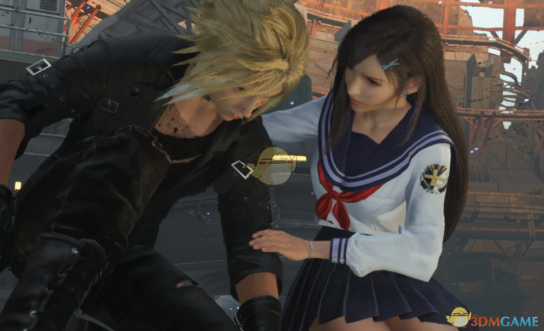 《最终幻想7:重生》蒂法的日式高中JK制服MOD