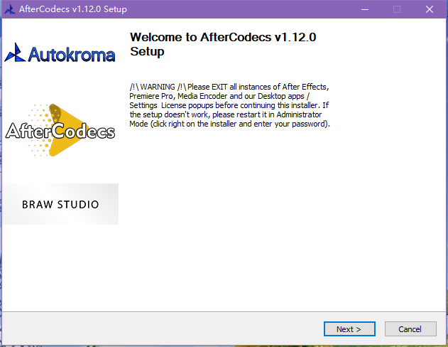 AfterCodecs1.12.0