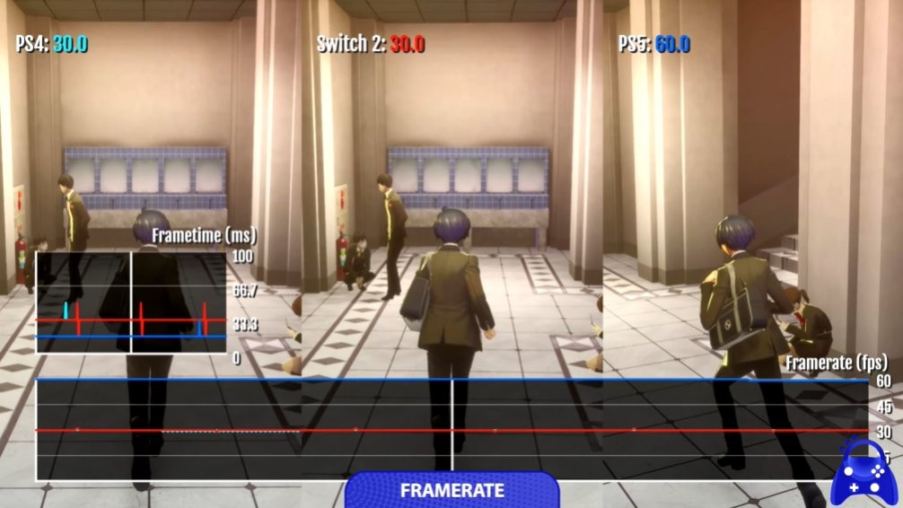 与PS4版表现相同！ 《P3R》switch2版与PS版对比