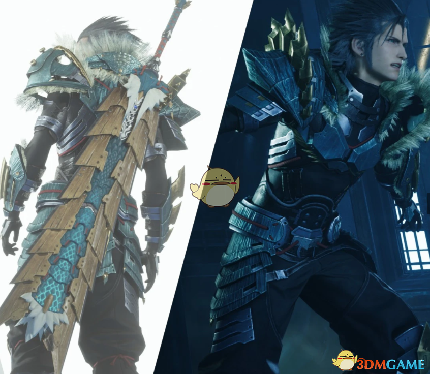 《最终幻想7：重生》扎克的怪物猎人崛起雷狼龙套装MOD