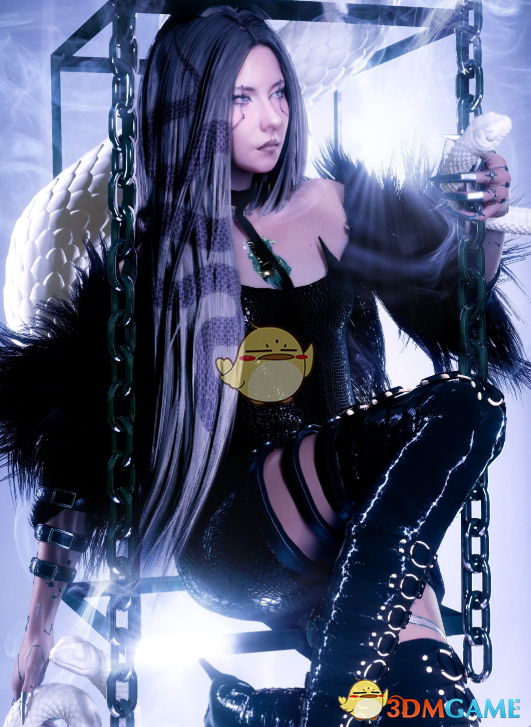 《赛博朋克2077》条纹长筒靴MOD