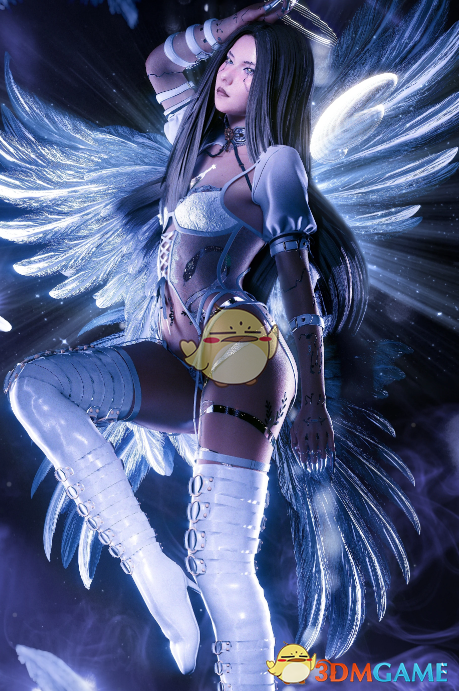 《赛博朋克2077》条纹长筒靴MOD