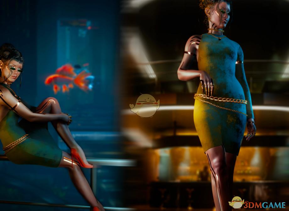 《赛博朋克2077》露背连衣裙MOD