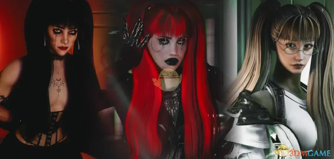 《赛博朋克2077》双马尾长发MOD