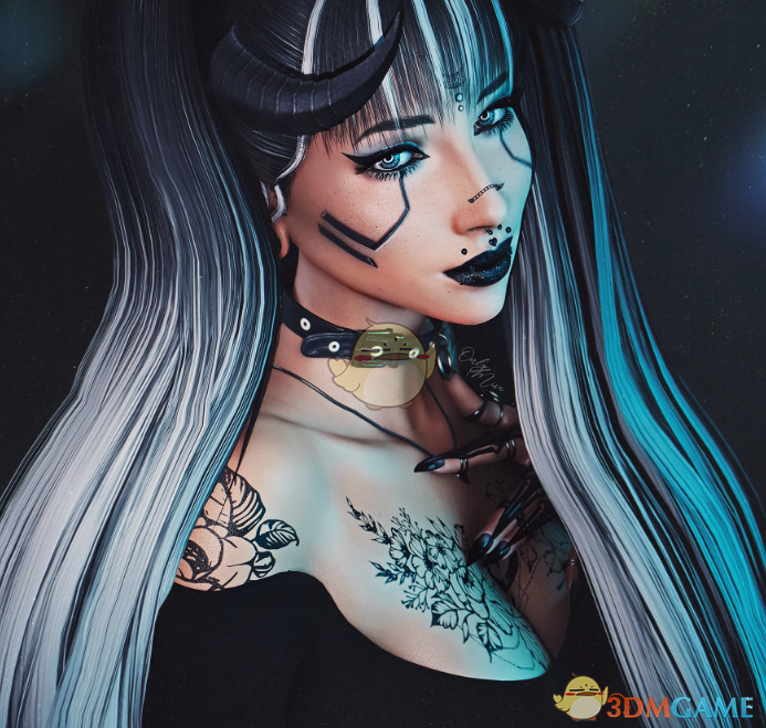 《赛博朋克2077》双马尾长发MOD