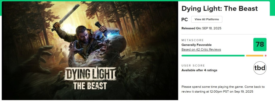 没用D加密！ 《消逝的光芒：困兽》发售几小时内惨遭破解