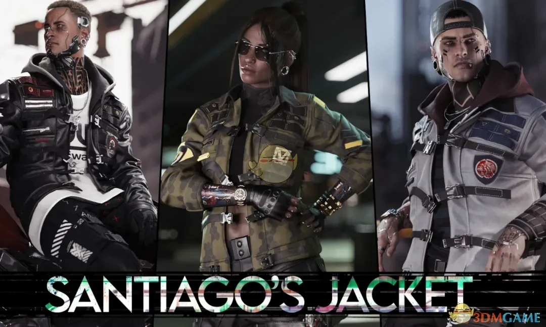 《赛博朋克2077》圣地亚哥夹克MOD