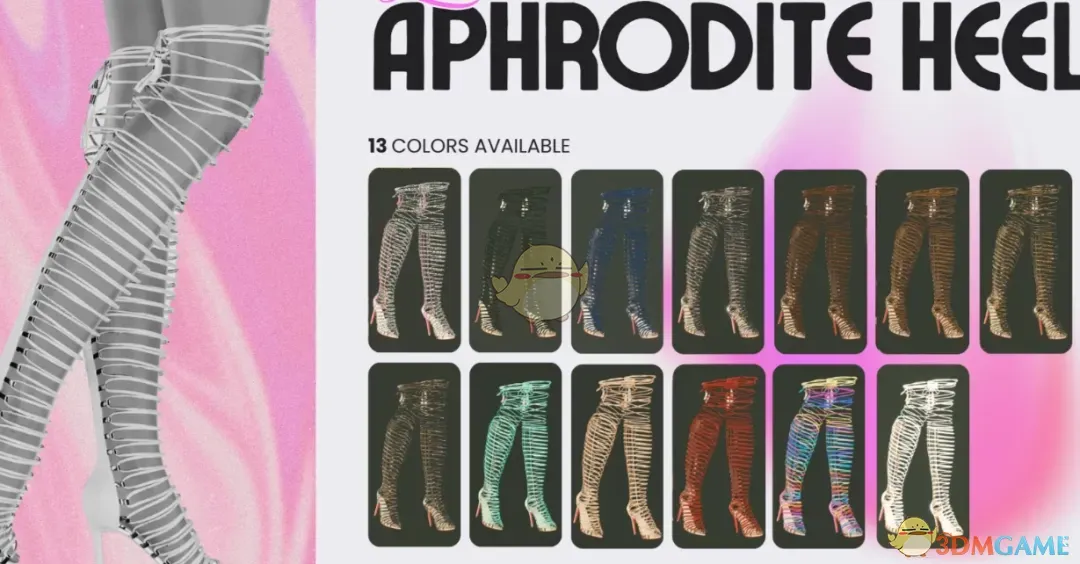 《赛博朋克2077》爱神系带高跟鞋MOD