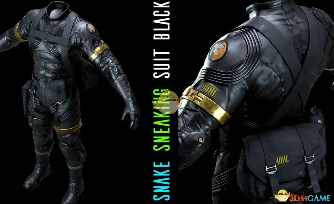 《合金装备3：重制版》蛇的黑色潜行服MOD