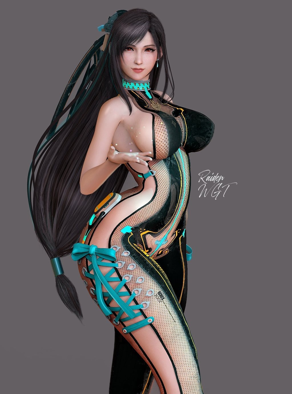 《最终幻想7》蒂法新3D美图赏 这好身材谁不喜欢看