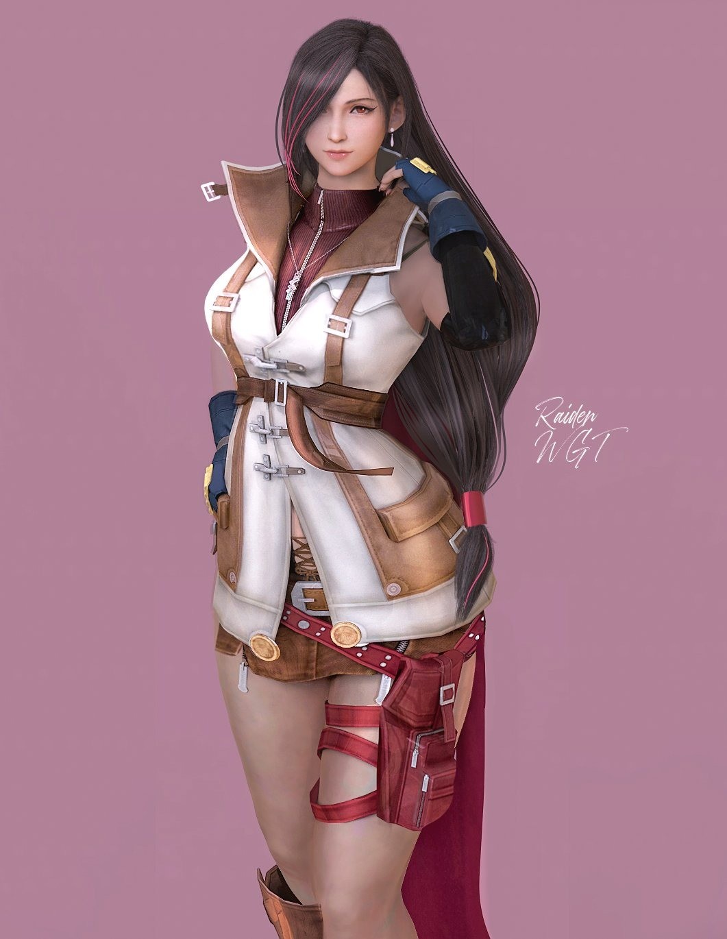 《最终幻想7》蒂法新3D美图赏 这好身材谁不喜欢看