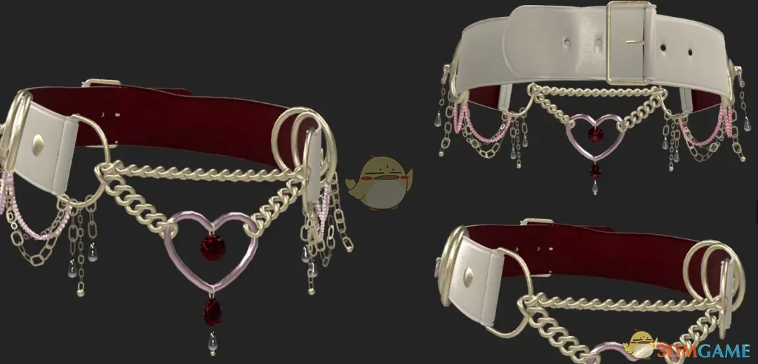 《博德之门3》心形链式项链MOD