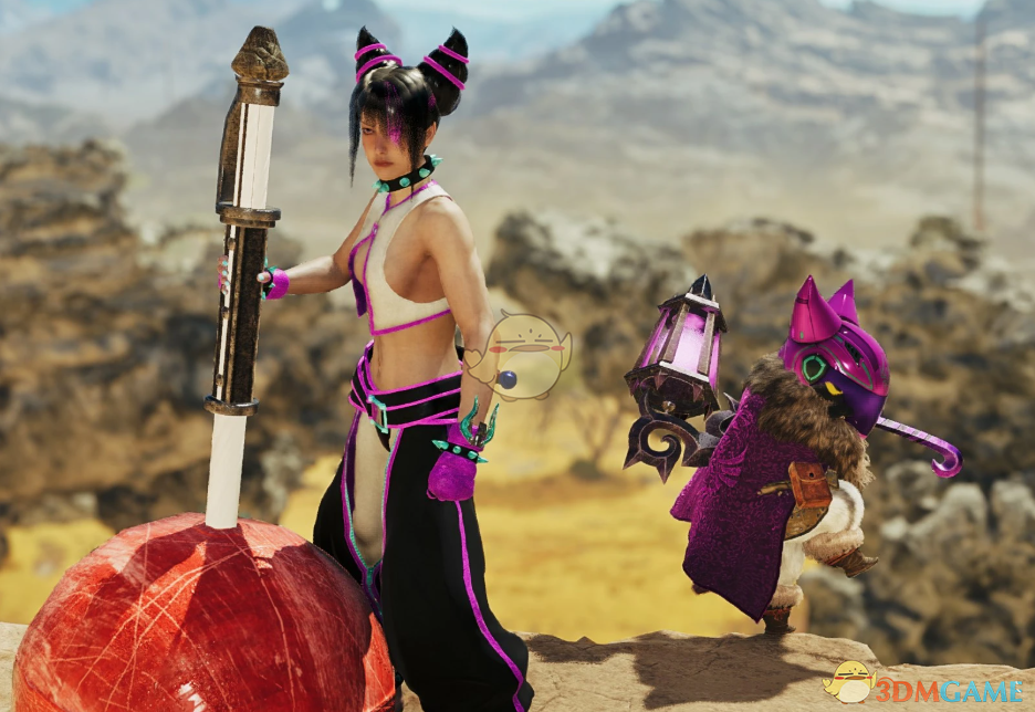 《怪物猎人：荒野》街头霸王6韩蛛俐作战服MOD