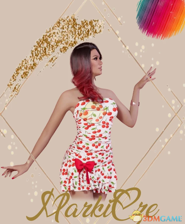 《InZOI》樱桃连衣裙MOD