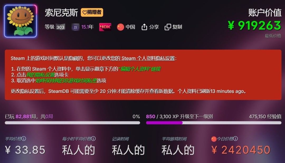 游戏收藏享受者！ 中国玩家首夺Steam四万游戏徽章