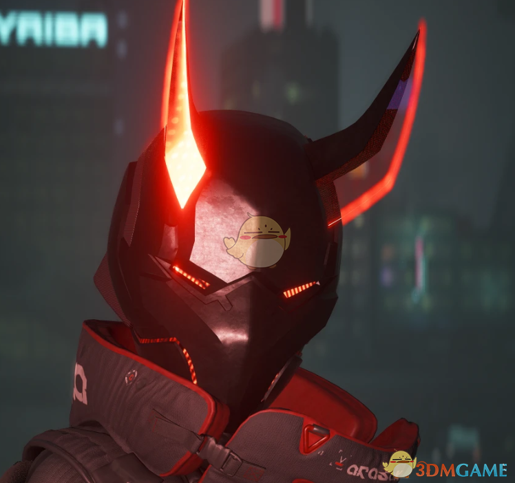 《赛博朋克2077》鬼角头盔MOD