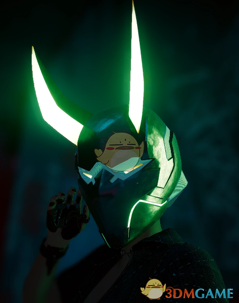 《赛博朋克2077》鬼角头盔MOD