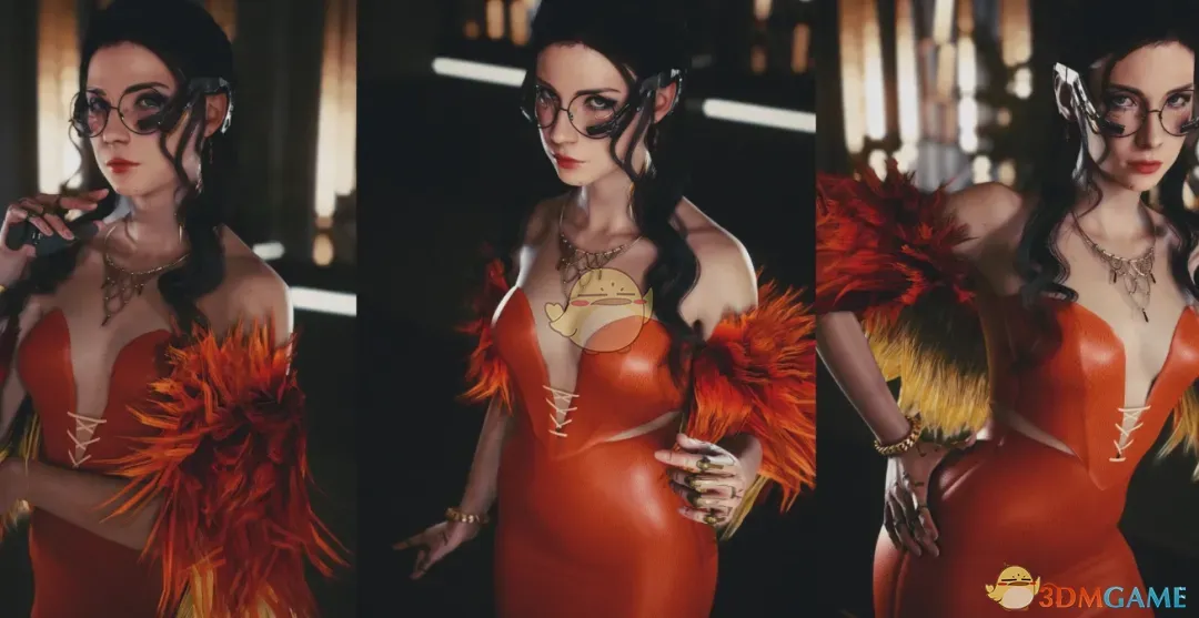 《赛博朋克2077》AK恶魔连衣裙MOD