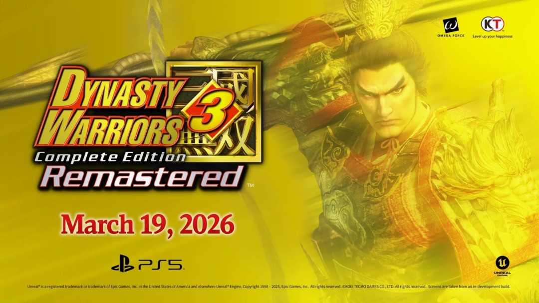 《真三国无双2》复刻版预告 2026年3月19日发售