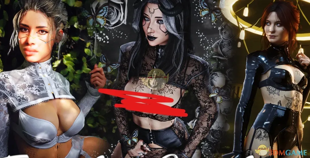 《赛博朋克2077》性感黑玛瑙内衣MOD