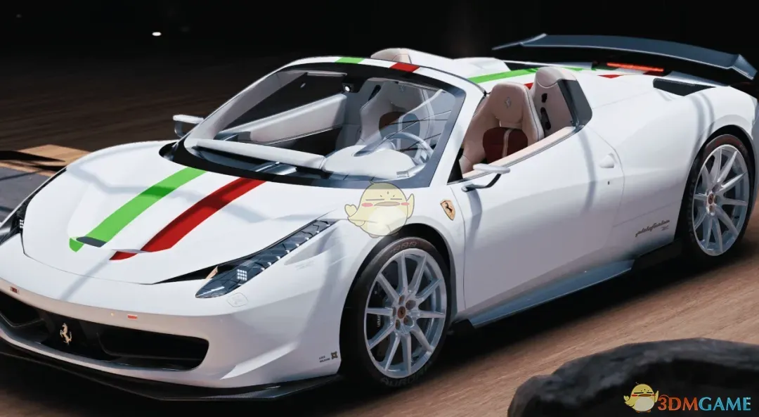 《赛博朋克2077》法拉利458 spider跑车MOD