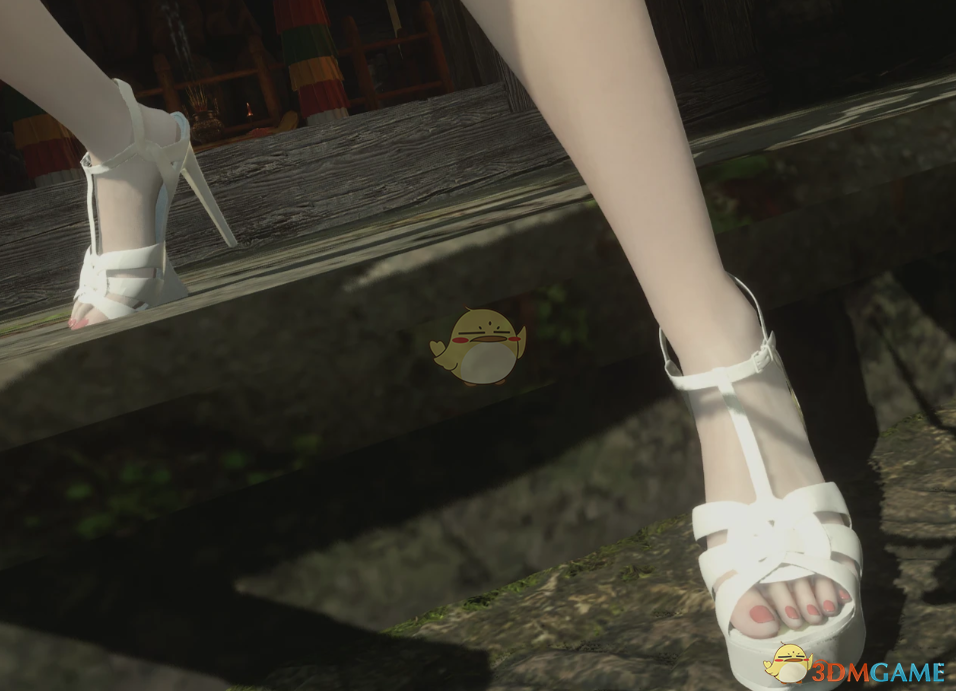 《明末：渊虚之羽》白色防水台高跟鞋MOD
